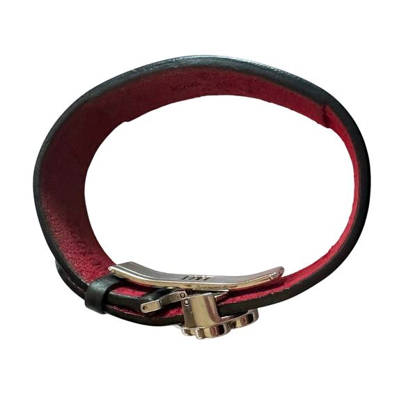 Louis Vuitton Black Leather Monogram Wish Bracelet - Picture 10 of 16